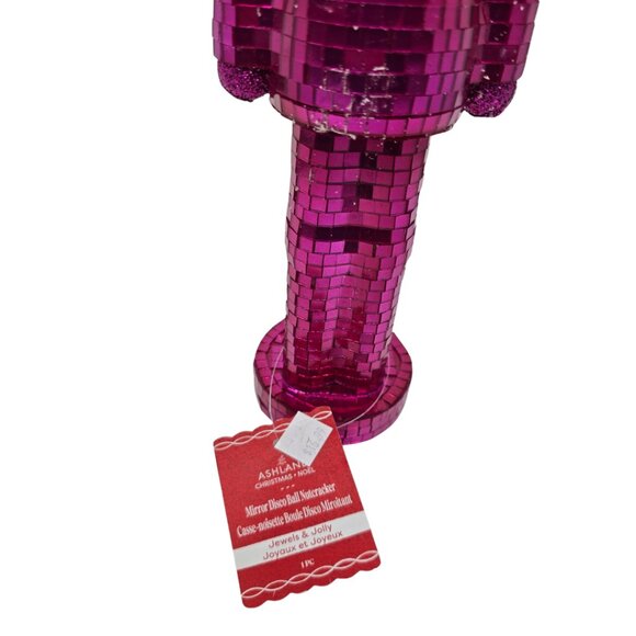 Ashland Blue Mirror Ball & Glitter Disco 13" Nutcracker Tabletop Decor NEW - Picture 8 of 13